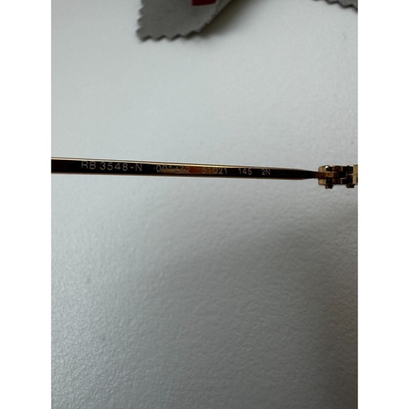 Ray Ban Sunglasses RB3548N 001/Z2 51mm HEXAGONAL FLAT LENSES Copper Gold - Picture 15 of 16